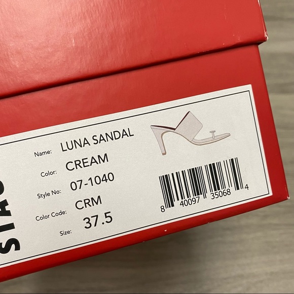 SOLD Staud Luna Cream Leather Sandals size 7.5 - Picture 14 of 16